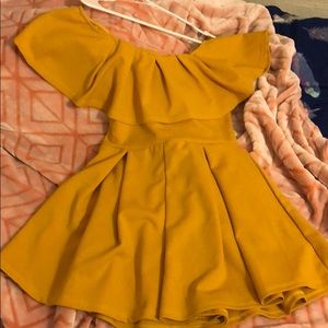 MUSTARD ROMPER FASHION NOVA